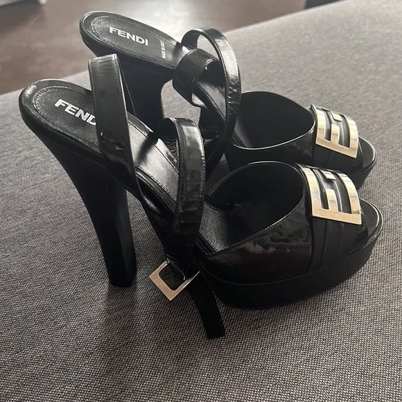 ⭐️SOLD⭐️AUTHENTIC - FENDI ankle wrap pumps - 2X host pick!⭐️ - Picture 2 of 8